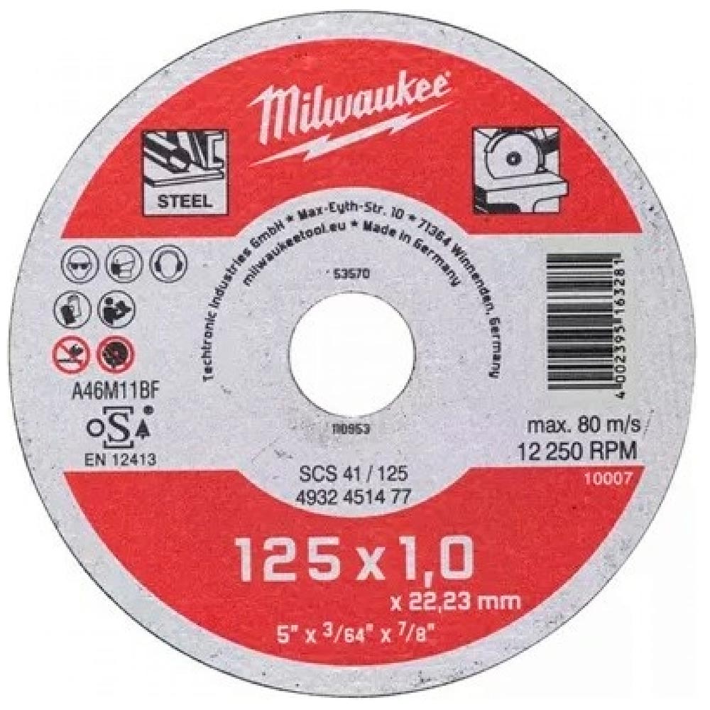 Круг отрезной Milwaukee SCS 41/125х1 (477)