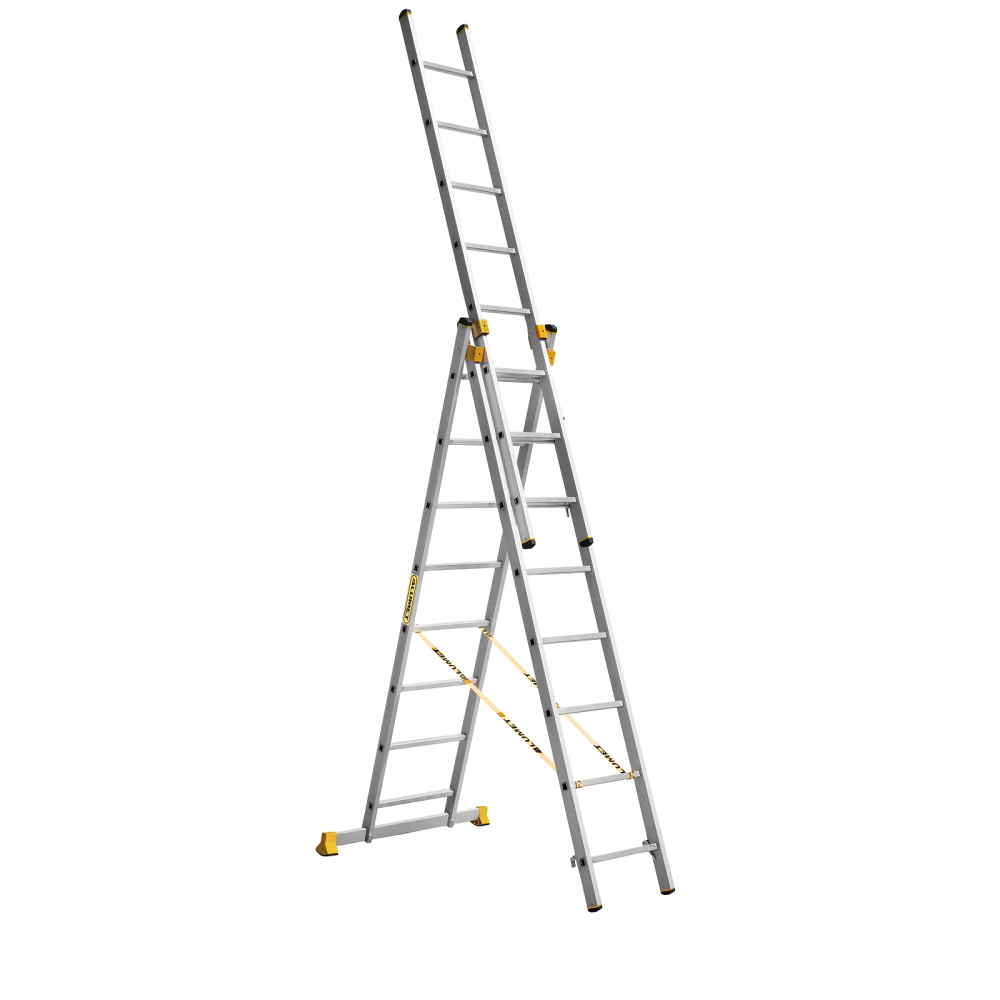 Лестница Алюмет 3* 8 алюминиевая (9308)