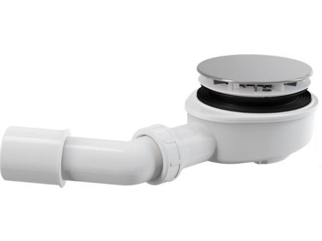 Сифон для душевого поддона, хромированный, Alcaplast (A491CR)