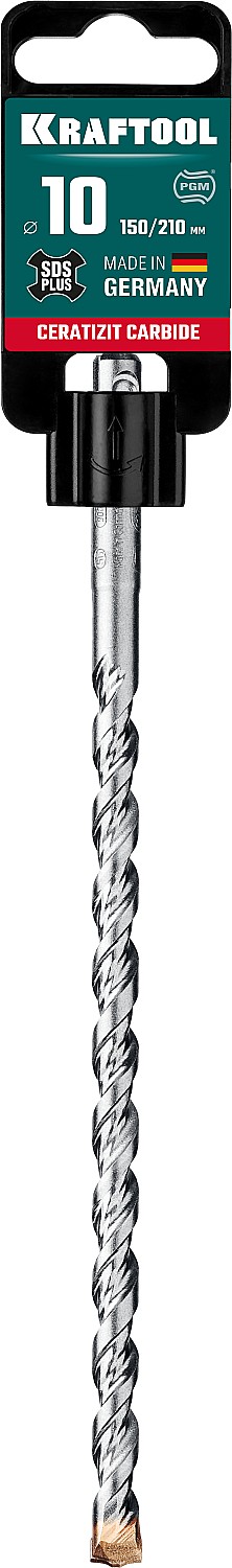KRAFTOOL Ceratizit Carbide, 10 х 210 мм, SDS-plus бур (29320-210-10)