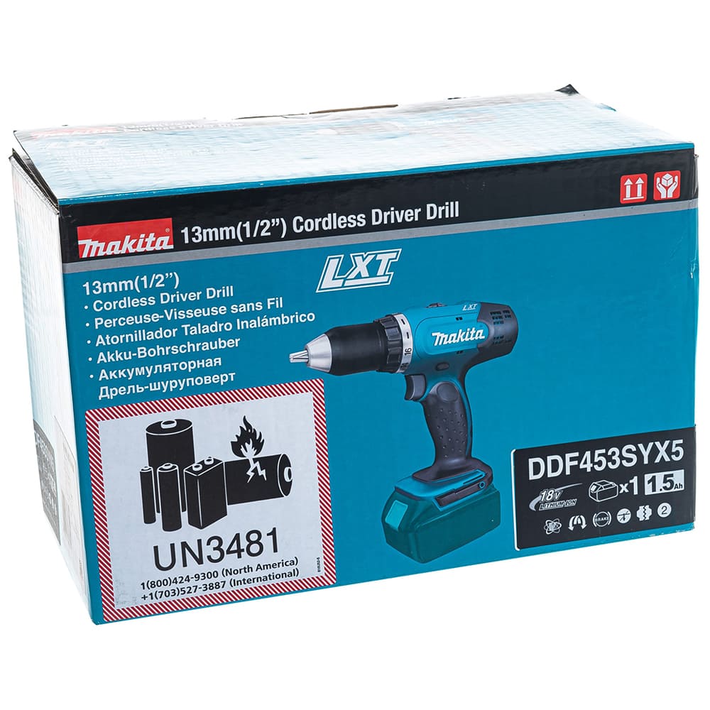 Шуруповерт аккумуляторный Makita DDF453SYX5