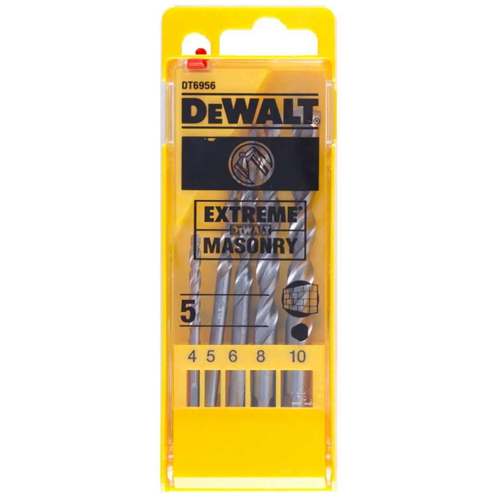 Набор сверл DeWalt 5шт камень (4-10) DT6956