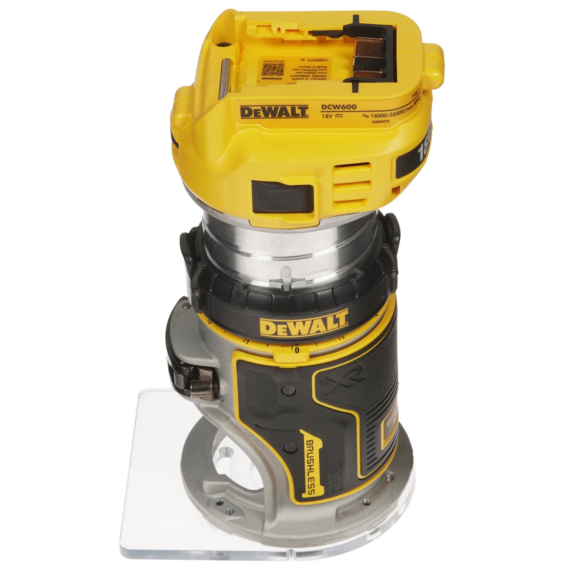 Фрезер аккумуляторный DeWalt DCW600N (без акк, без з/у)