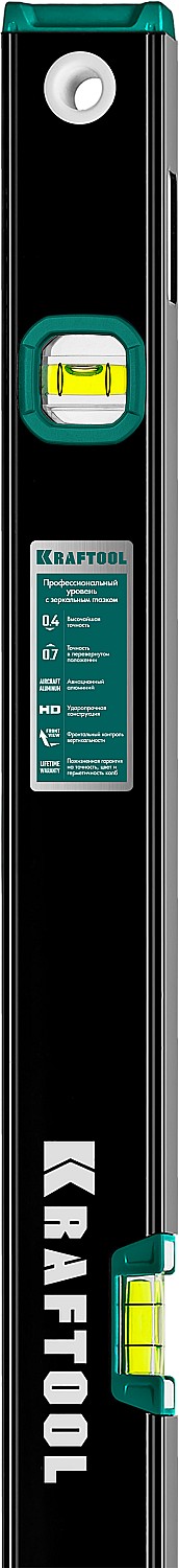 KRAFTOOL 600 мм, с зеркальным глазком, уровень (34781-60)