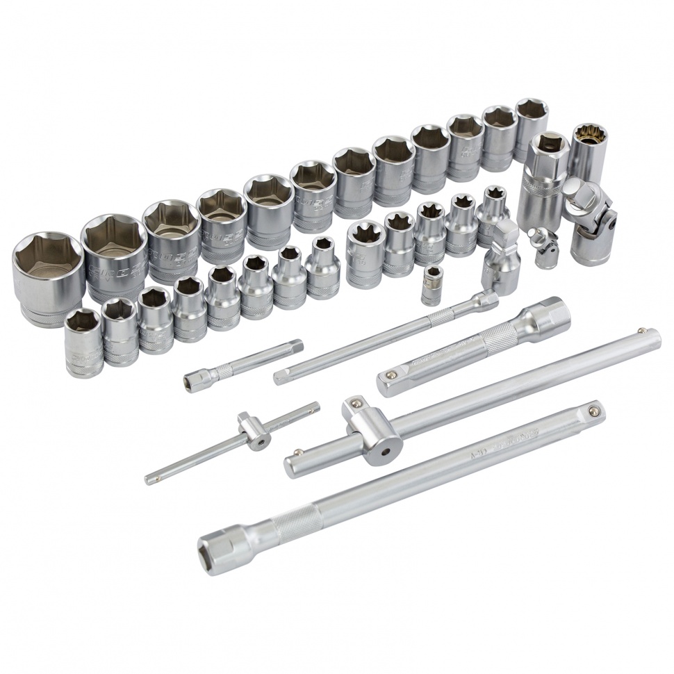 Набор инструментов, 1/4", 1/2", CrV, 120 зубьев, 101 предмет// Gross