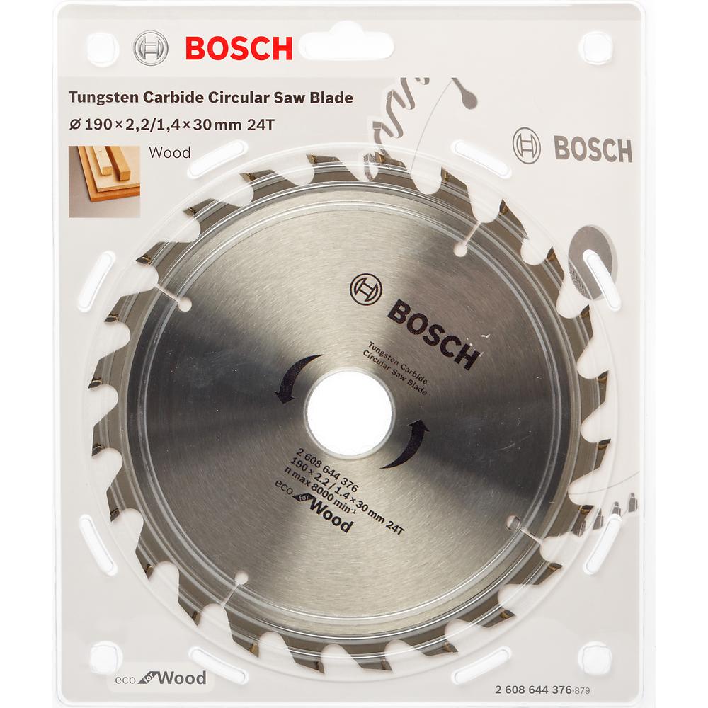Диск пильный Bosch твердосплавный 190х30х 24 ECO (376)