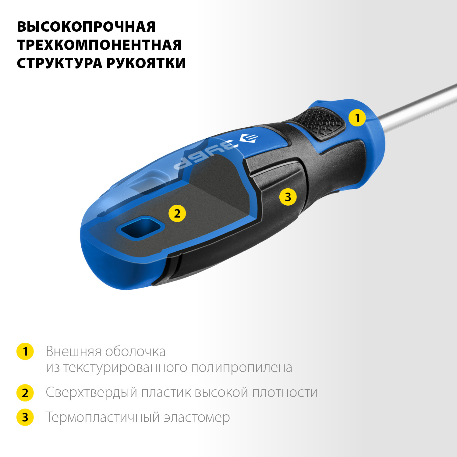 ЗУБР Профессионал 46 шт, набор отверток с насадками (25283-H46)