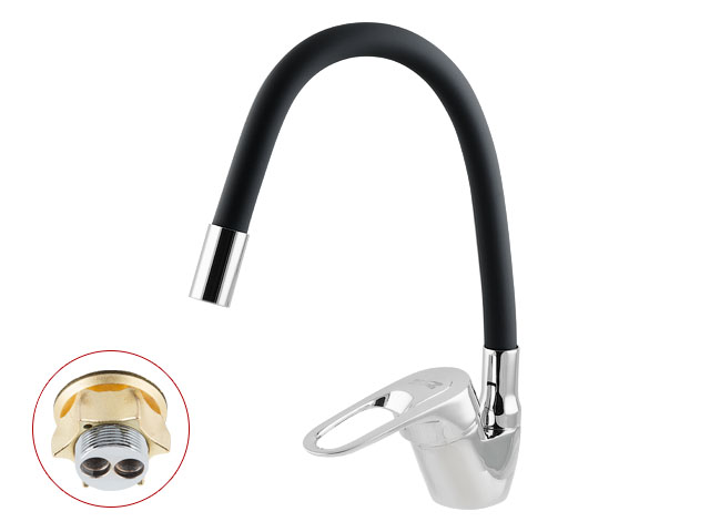 Смеситель для кухни D40 черн. EC0179BK eCon (A-five)