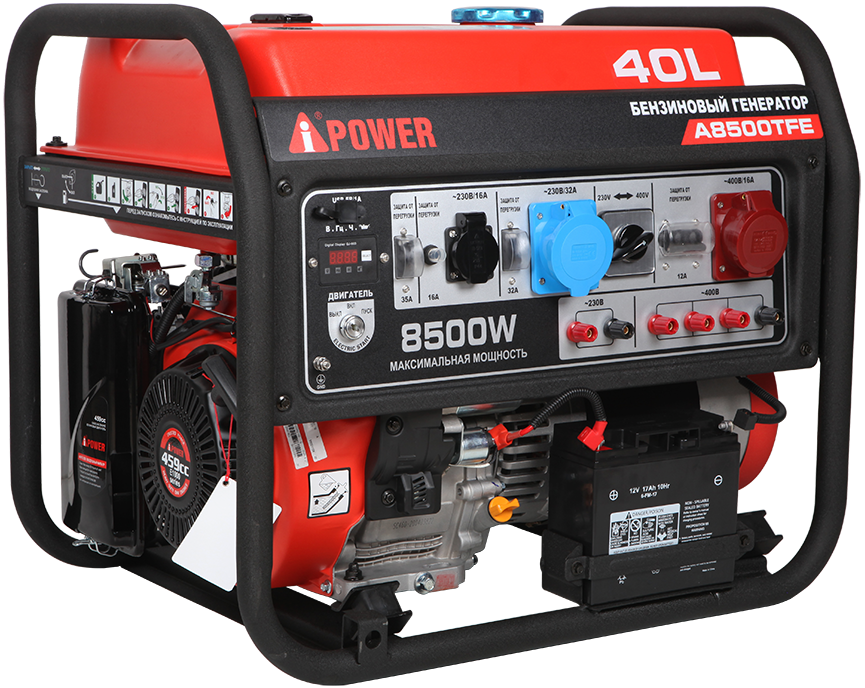 Портативный бензиновый генератор A-iPower A8500TFE