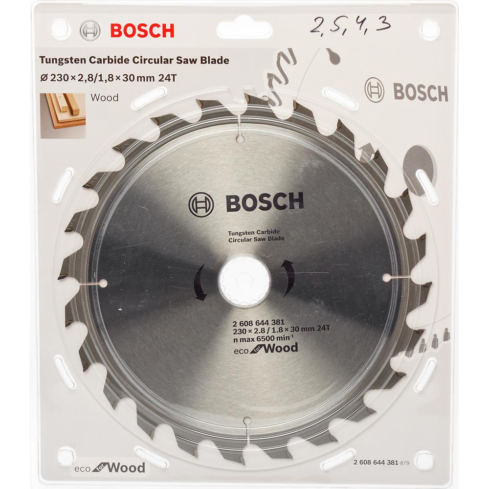 Диск пильный Bosch твердосплавный 230х30х 24 ЭКО/ECO (381)
